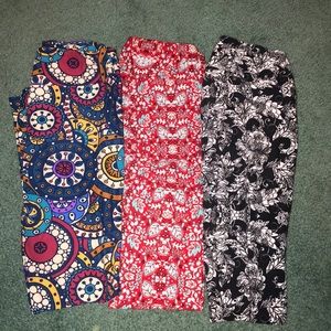 Bundle of Flowery LulaRoe Leggings!